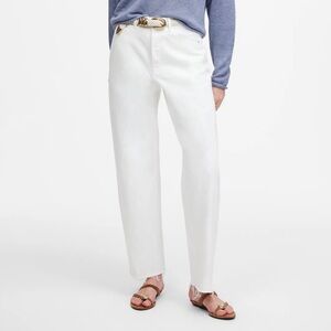 Madewell White Wide Leg Pants